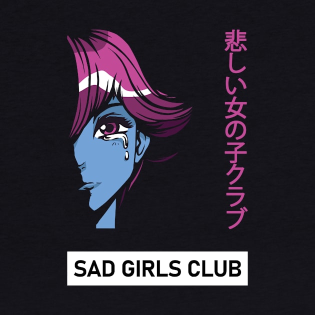 Sad Girls Club - Nu Goth Sad Girl Aesthetic Japan by wbdesignz